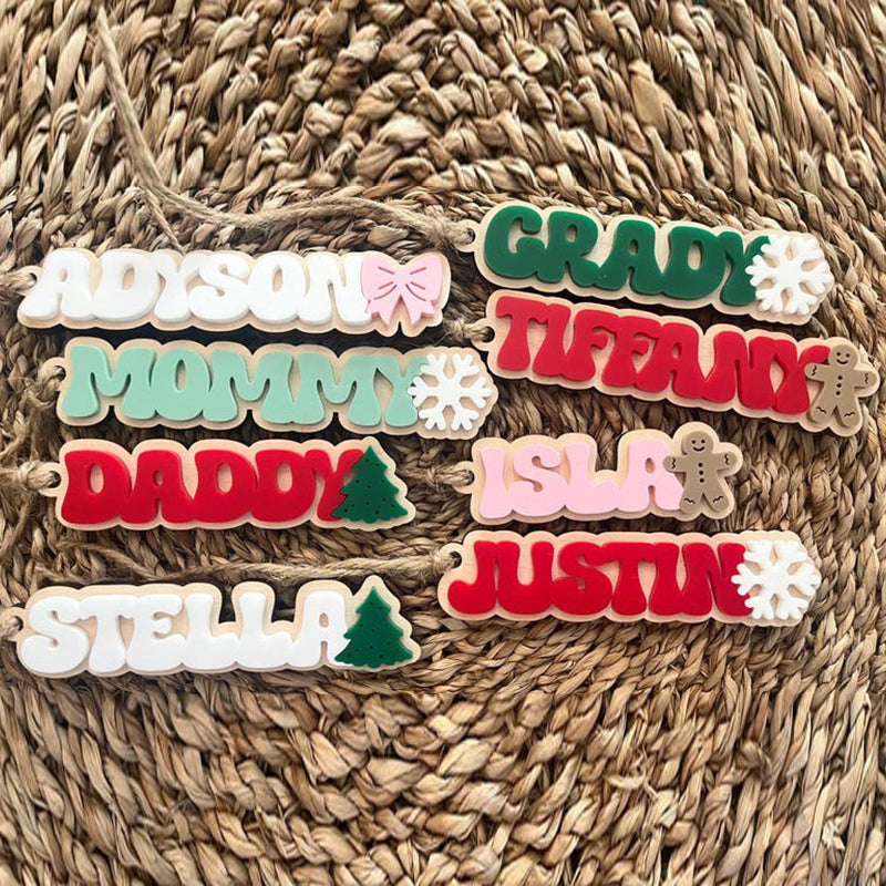 Christmas Stocking Tag for Kids, Personalized Christmas Gift Tag