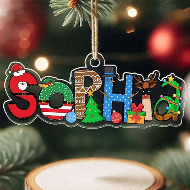 Custom Name Ornaments, Christmas Gift, New Baby Ornament