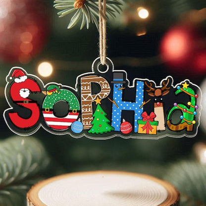Custom Name Ornaments, Christmas Gift, New Baby Ornament