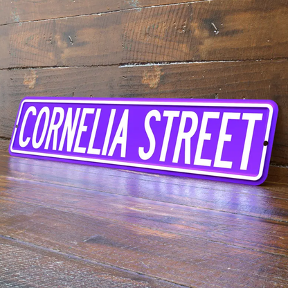 Personalized 4x18 Inch Street Sign