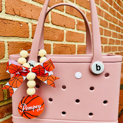 Basketball Baseball Softbal Bag Charm, ANY SPORT CHARM, Custom Charms for Sports Bags