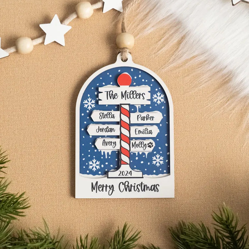 Personalized Family Christmas Ornaments