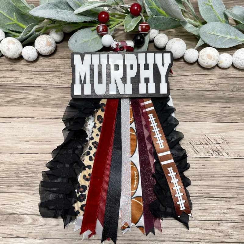 Cheer bogg bag tag, Cheerleader Tassel Charm Sport Duffle bag