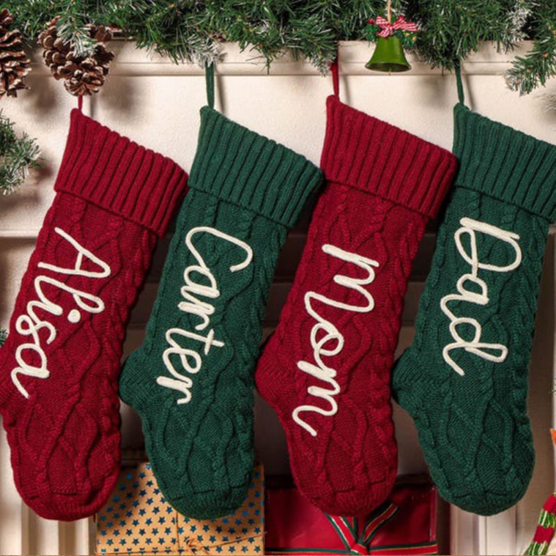 Personalized Christmas Stocking Embroidered Holiday Stocking
