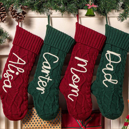 Personalized Christmas Stocking Embroidered Holiday Stocking