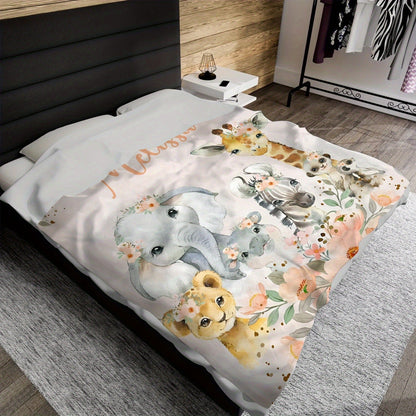 Customizable Soft Flannel Throw Blanket