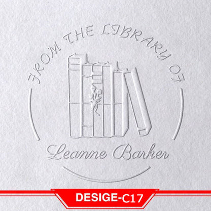 Book Embosser Personalized , Custom Stamp Embosser, Book Stamp, From The Library Of Stamp, Library Stamp