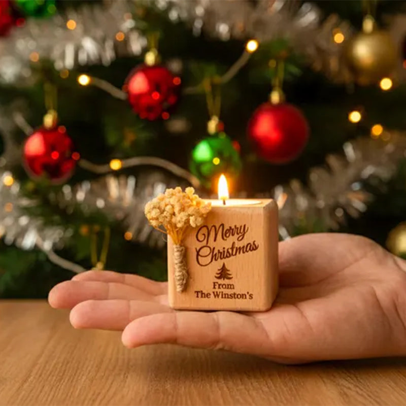 Christmas Candle Favors, Custom Coworker Favors in Bulk