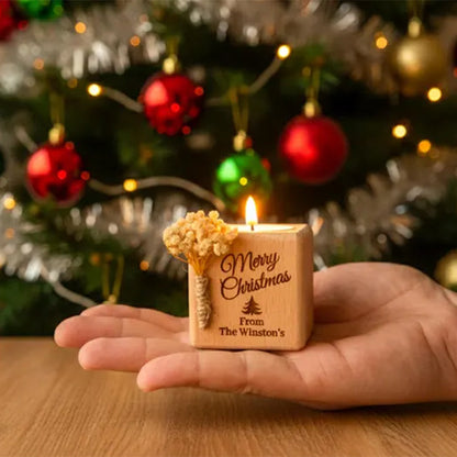 Christmas Candle Favors, Custom Coworker Favors in Bulk