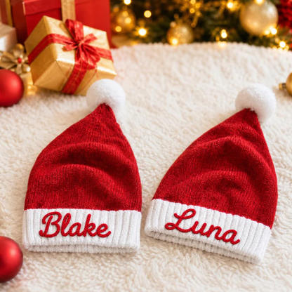 Personalised Christmas Santa Hat . Baby Toddler & Aldult Santa Hat
