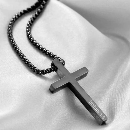 Personalized CROSS NECKLACE Men Women Boys Girls Catholic Christian