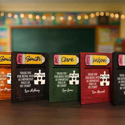 Personalized Teacher Note Pad Holder, Custom Teacher Appreciation Gift