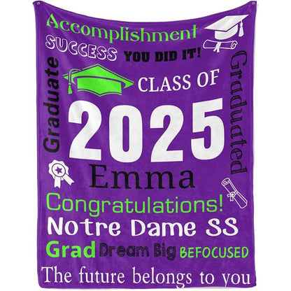 Personalized Graduation Blankets Graduation Gift