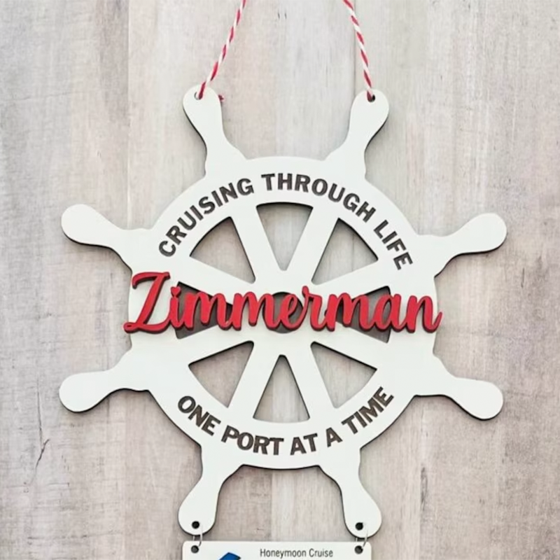 Anchor Cruise cabin door decor, cruise door hanger