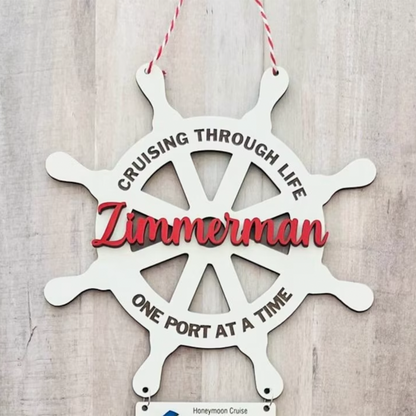 Anchor Cruise cabin door decor, cruise door hanger
