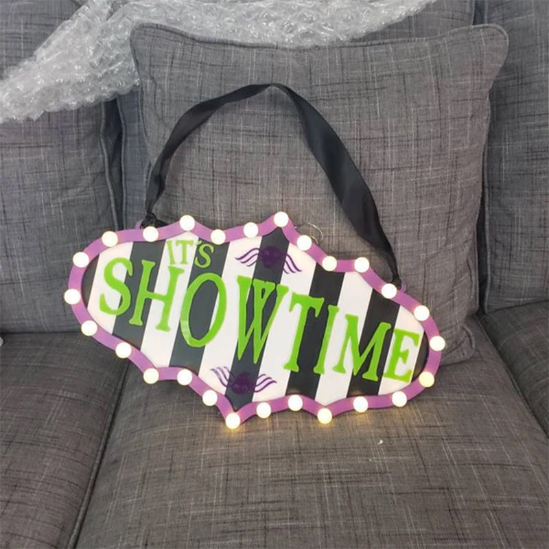 Halloween Door Hanger: 'It's Showtime' Decor