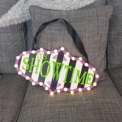 Halloween Door Hanger: 'It's Showtime' Decor