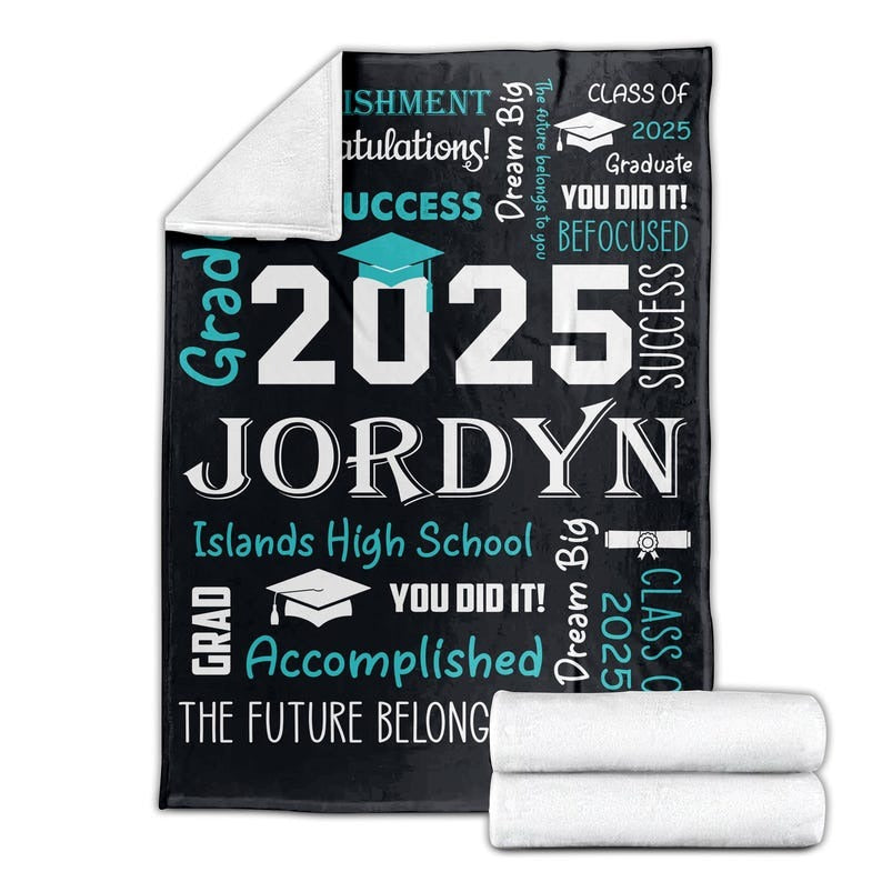 Graduation Blanket | Personalized Graduation Blanket