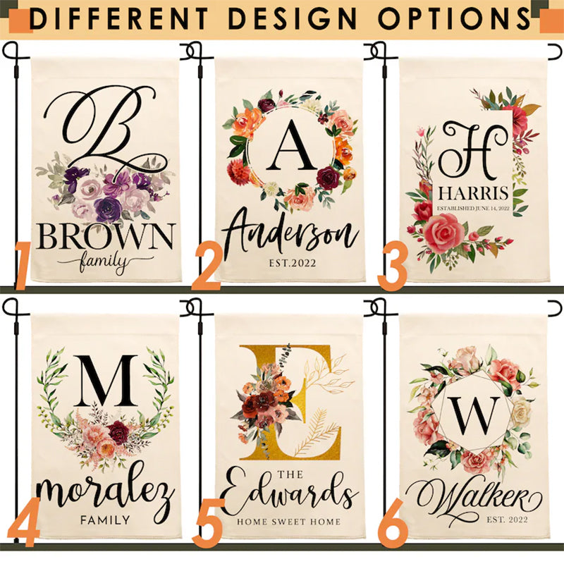 Personalized Garden Flag, Custom Garden Flag