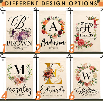 Personalized Garden Flag, Custom Garden Flag