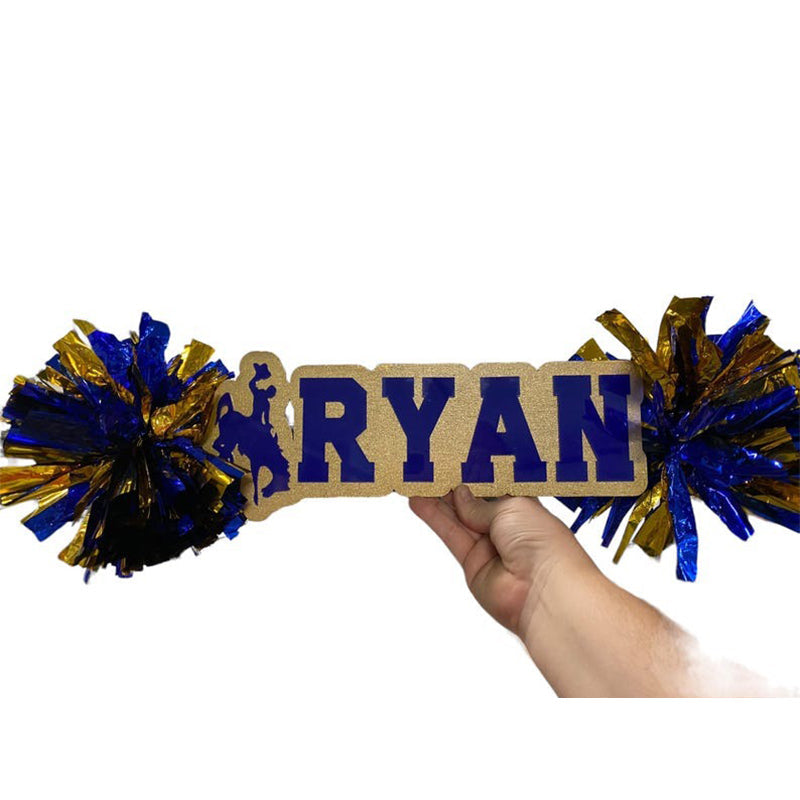 Personalized Custom Acrylic Spirit Cheer Stick Sign Custom Cheerstick