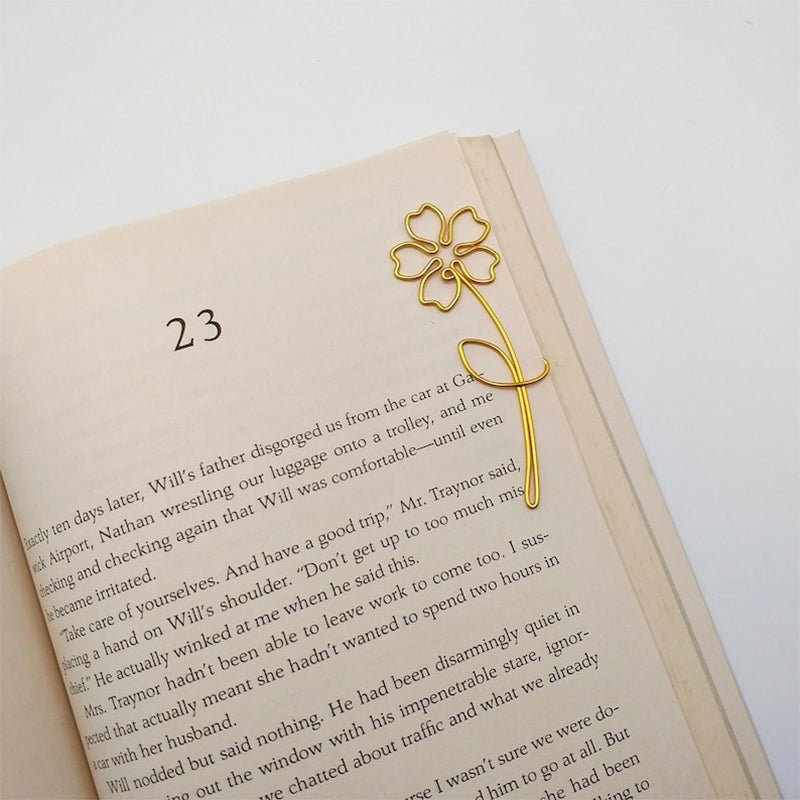 Rose Tulip Sakura Sunflower Wire , Personalized Gift Flower Planner Clip