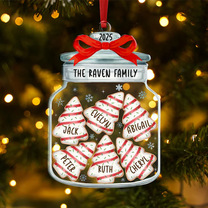 Christmas Ornaments, Personalized Family Name Christmas Ornaments