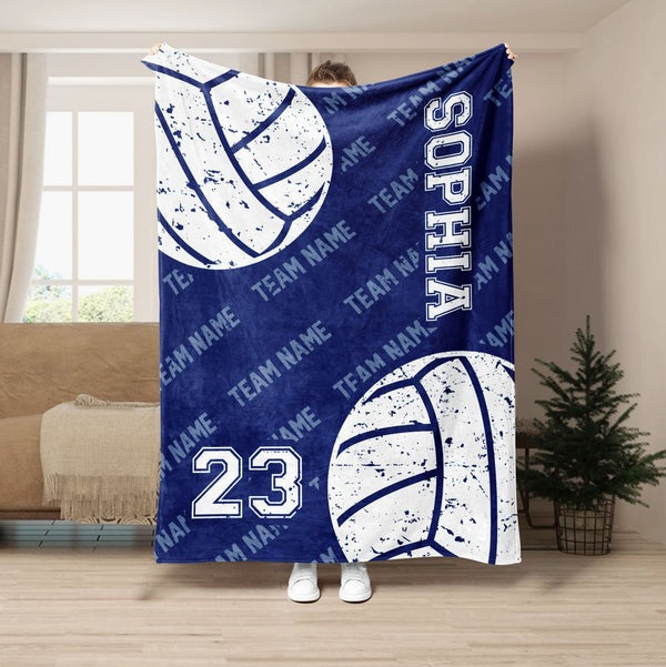 Personalized Volleyball Blanket