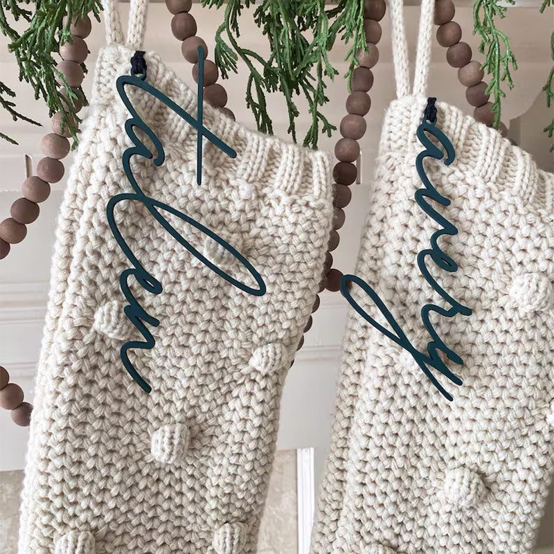 Christmas Stocking Tags, Personalized Stocking Tags