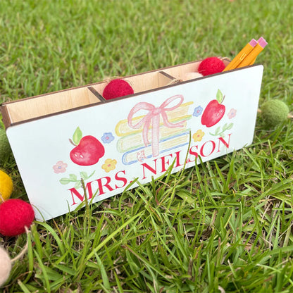 Teacher Door Hanger- Personalized Teacher Pencil Holder and Door Hanger