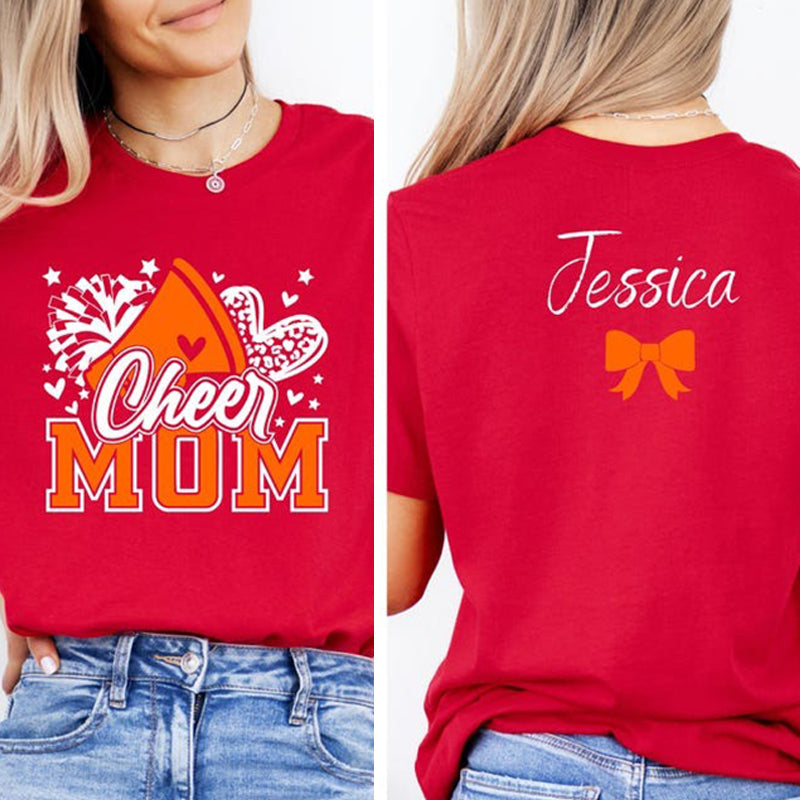 Personalized Color Cheer Mom Tee