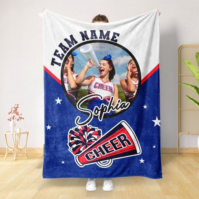 Personalized Cheerleading Blanket - Transfer Your Cheer Team