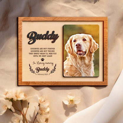 Personalized Wooden Pet Memorial Plaque – A Meaningful