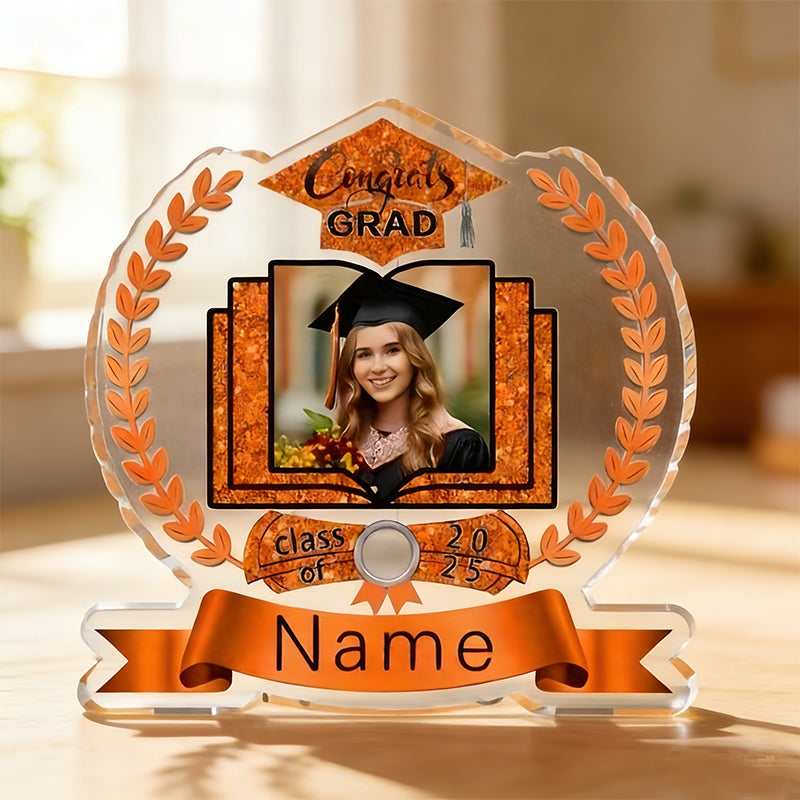 Personalized Graduation Diploma - Custom Name & Photo Acrylic Certificate Suitable