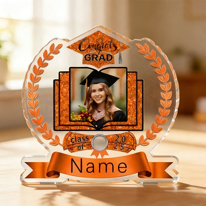 Personalized Graduation Diploma - Custom Name & Photo Acrylic Certificate Suitable