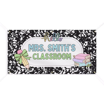 Custom Teacher Desk Banner | Personalized Classroom Sign