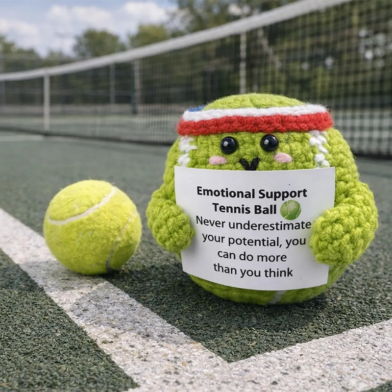 Custom Sports Ball Crochet Plush, Emotional Support Football Soccer Basketball