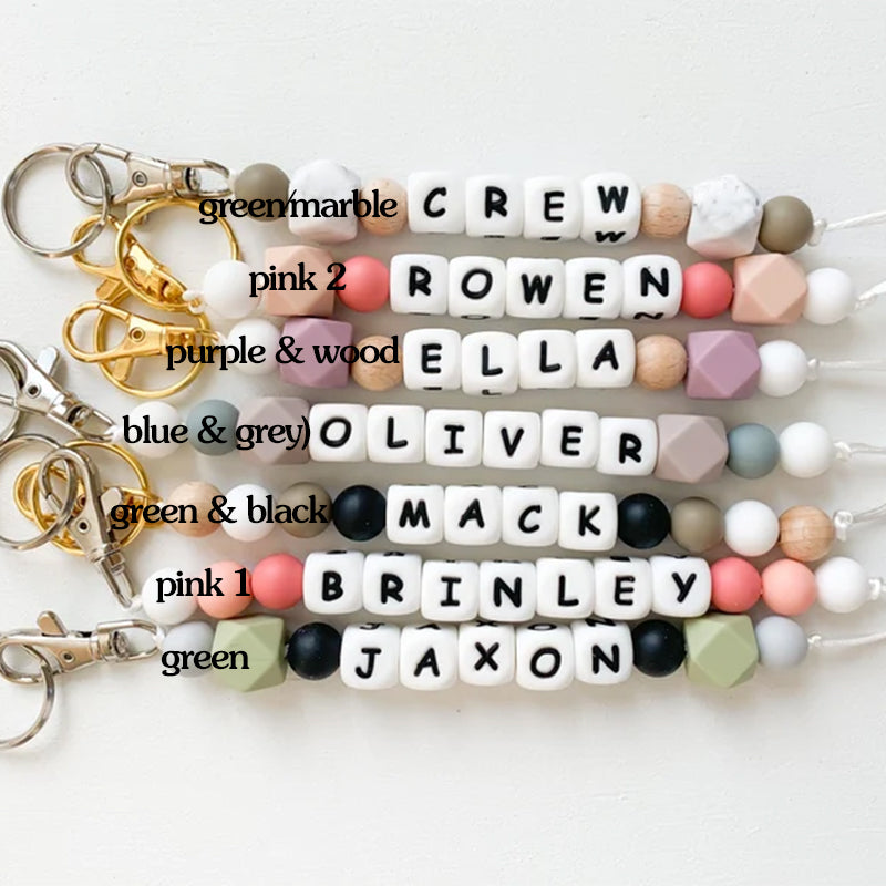 Name Keychain | Personalized Keychain | Custom Pacifier Clip