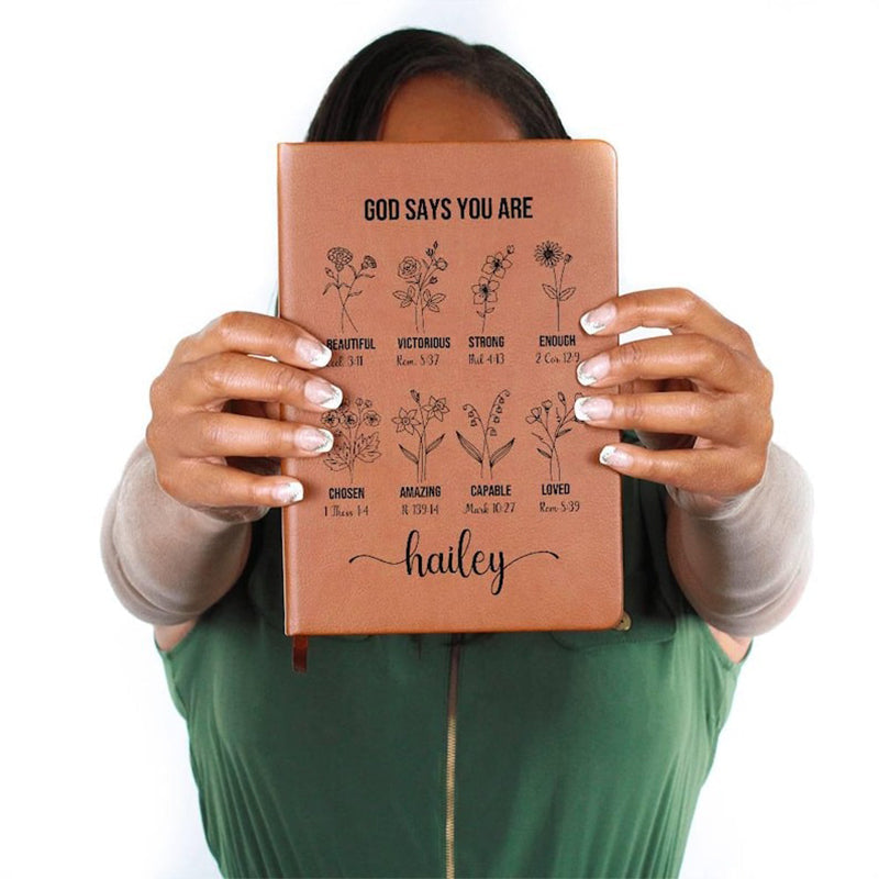 Personalized Prayer Journal For Women Custom Positive Affirmations Journal Christian Gift