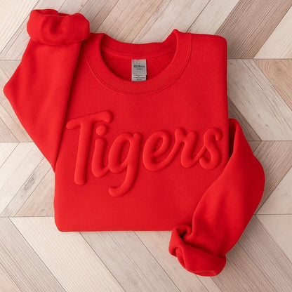 Custom Puff Embossed Sweatshirt - Personalized Raised Text Hoodie