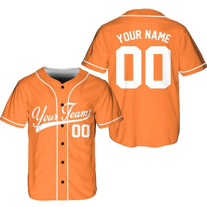 Personalized Team Name And Number Baseball Jersey, Custom Baseball