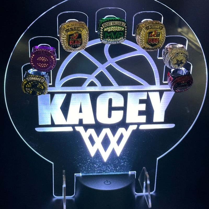 Custom Championship Ring Holder Display Kids Trophy Night Light