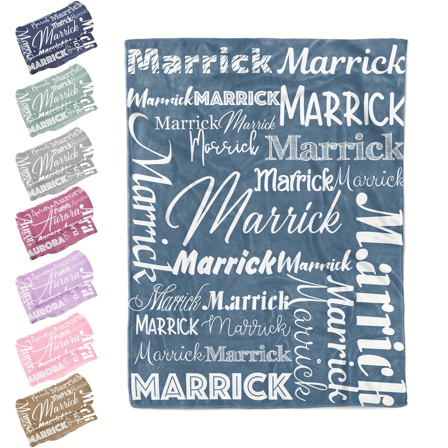Personalized Flannel Blanket Custom with Name