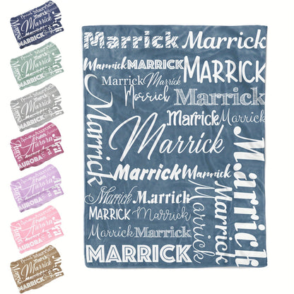 Personalized Flannel Blanket Custom with Name