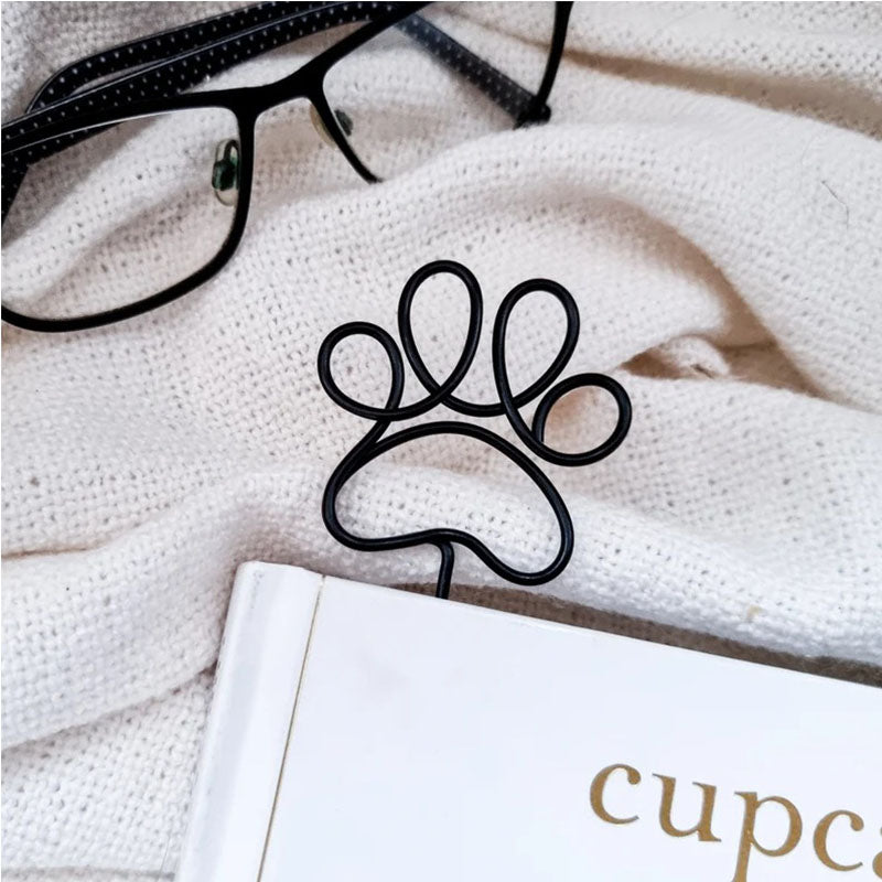 Paw Print Name Bookmark - Wire Custom Bookmark