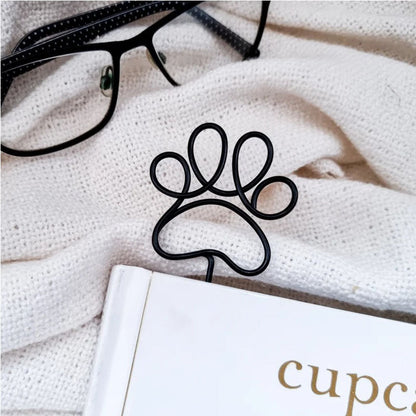 Paw Print Name Bookmark - Wire Custom Bookmark