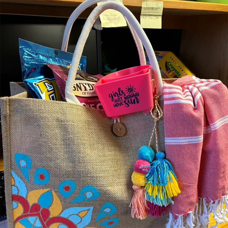 Beach Cup & Phone Holder | drink sand personalized graduation bride gift