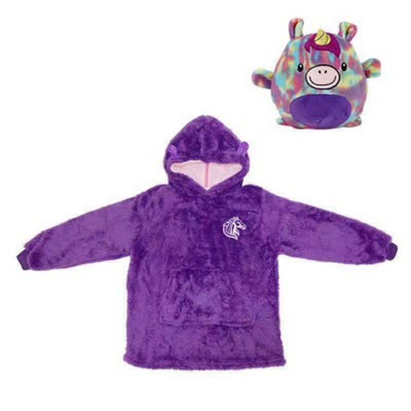 Oversized Kids Microfiber Wearable Blanket With Bag