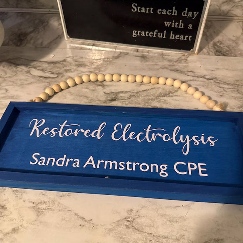 Custom sign, reversible sign, personalized office door sign