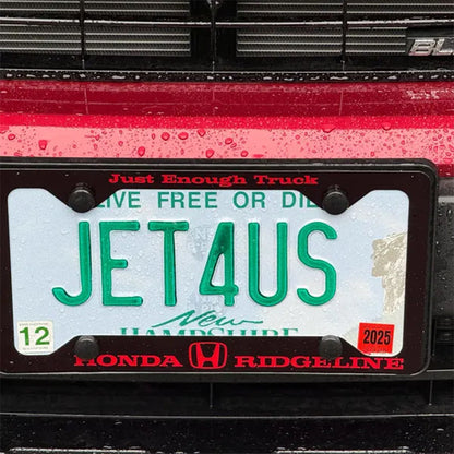 Custom License Plate Frame, Personalized License Plate Frame